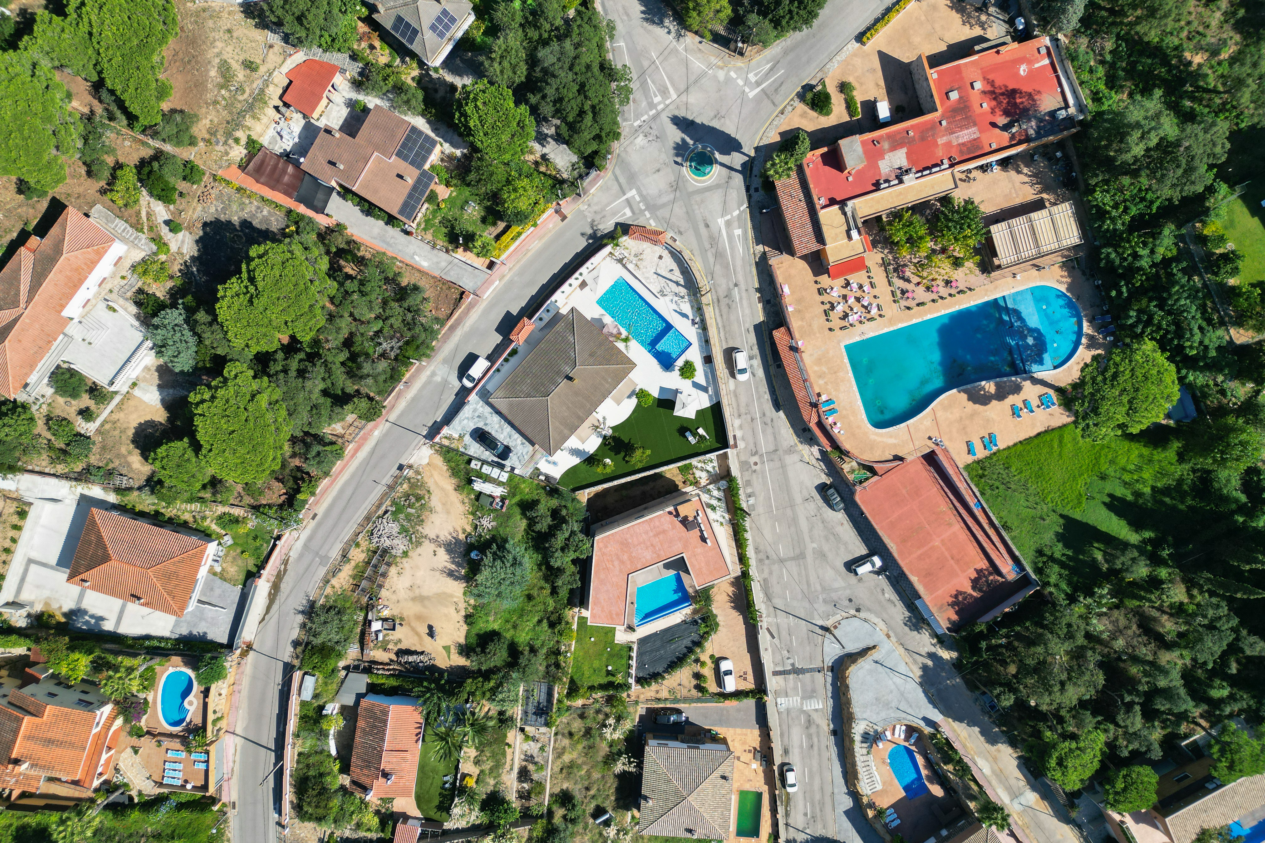 Luftaufnahme der Umgebung von Villa Kevin House in Serra Brava